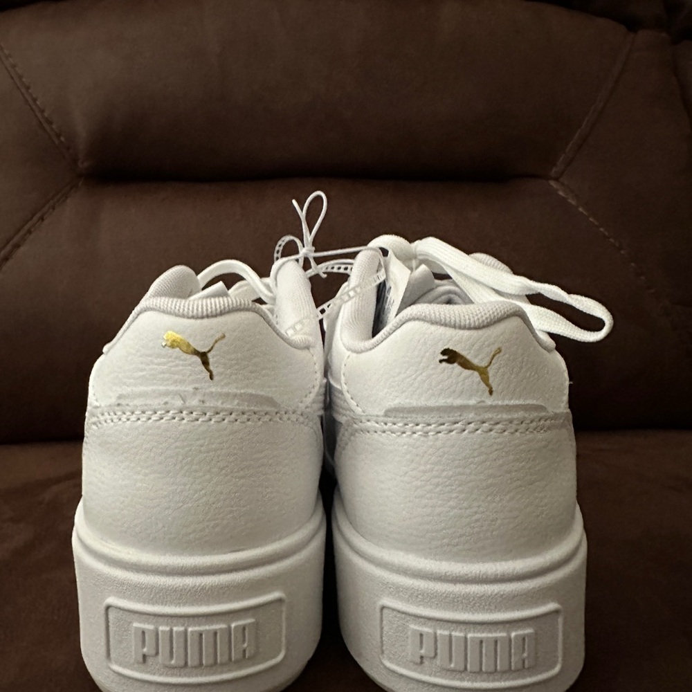 Puma White Platform Sneakers - Picture 5 of 6